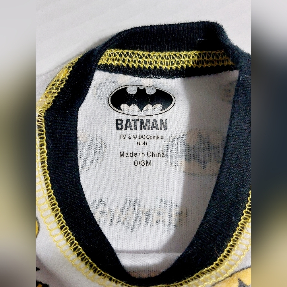 Batman Bodysuit 0-3 Months‎ Infant Sleeveless One Piece DC - Picture 4 of 4